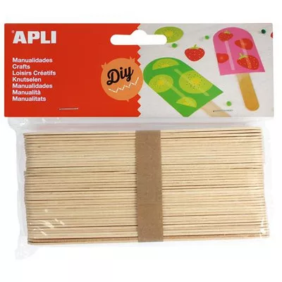 Pálcika, fa, jumbo, APLI "Creative", natúr 40 db