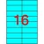 Etikett, 105x37 mm, színes, APLI, kék, 320 etikett/csomag 20 lap