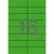 Etikett, 105x37 mm, színes, APLI, zöld, 320 etikett/csomag 20 lap