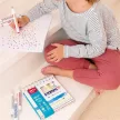 Filctoll készlet, nyomda, APLI Kids "Markers Duo Stamps", 10 különböző szín és minta