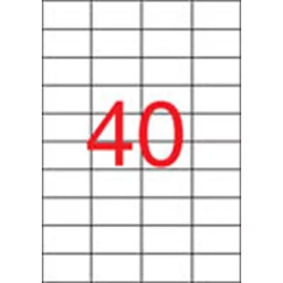 Etikett, univerzális, 52,5x29,7 mm, APLI, 20000 etikett/csomag 500 lap
