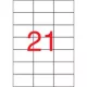 Etikett, univerzális, 70x42,4 mm, APLI, 10500 etikett/csomag 500 lap