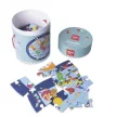 Puzzle, kör alakú, 48 darabos, APLI Kids "Circular Puzzle", világtérkép 1 db