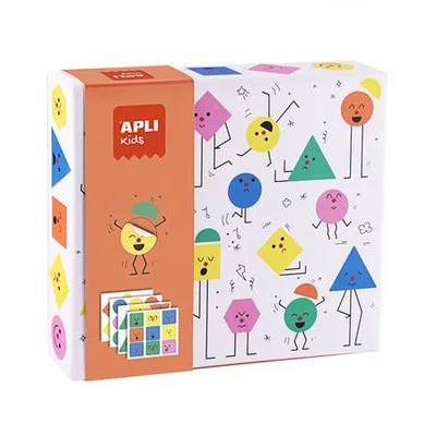 Geometriai matricás készlet, APLI Kids "Geometric", érzelmek 1 készlet