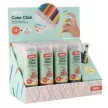 Színes töltőceruza készlet, ceruzatartóban, display, APLI "Color Click", 12 szín 12 db