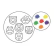Zsírkréta, állat formájú, APLI Kids "Paint & fun", 6 különböző szín 6 db