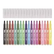 Filctoll készlet, 4,8 mm, kimosható, csillámos, APLI Kids "Glitter", 18 különböző szín 18 db