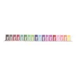 Filctoll készlet, 4,8 mm, kimosható, csillámos, APLI Kids "Glitter", 18 különböző szín 18 db
