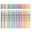 Filctoll készlet, 3,6 mm, kimosható, metálfényű, APLI Kids "Metallic", 18 különböző szín 18 db