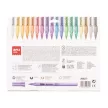 Filctoll készlet, 3,6 mm, kimosható, metálfényű, APLI Kids "Metallic", 18 különböző szín 18 db