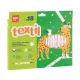 Textilfilc, 2,5-4,2 mm, kétvégű, APLI Kids "Textile", 18 különböző szín 18 db