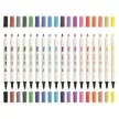 Textilfilc, 2,5-4,2 mm, kétvégű, APLI Kids "Textile", 18 különböző szín 18 db