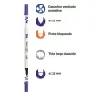 Textilfilc, 2,5-4,2 mm, kétvégű, APLI Kids "Textile", 18 különböző szín 18 db