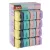 Tolltartó, display, cipzáras, szilikon, kétszínű, APLI "Pastel", vegyes színek (szín nem választható) 16 db