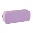 Tolltartó, display, cipzáras, szilikon, kétszínű, APLI "Pastel", vegyes színek (szín nem választható) 16 db