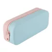 Tolltartó, display, cipzáras, szilikon, kétszínű, APLI "Pastel", vegyes színek (szín nem választható) 16 db