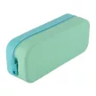 Tolltartó, display, cipzáras, szilikon, kétszínű, APLI "Pastel", vegyes színek (szín nem választható) 16 db