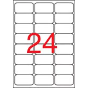   Etikett, univerzális, 64x33,9 mm, kerekített sarkú, APLI, 2400 etikett/csomag 100 lap