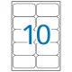 Etikett, univerzális, 99,1x57 mm, kerekített sarkú, APLI, 1000 etikett/csomag 100 lap
