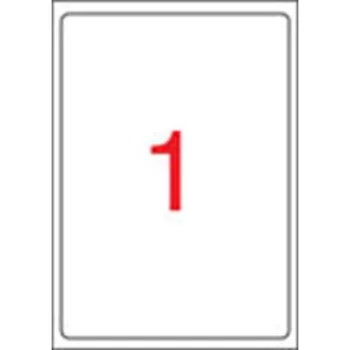   Etikett, univerzális, 199,6x289,1 mm, kerekített sarkú, APLI, 100 etikett/csomag 100 lap