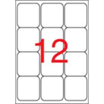   Etikett, univerzális, 63,5x72 mm, kerekített sarkú, APLI, 1200 etikett/csomag 100 lap