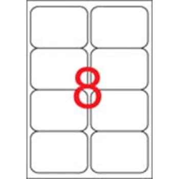   Etikett, univerzális, 99,1x67,7 mm, kerekített sarkú, APLI, 800 etikett/csomag 100 lap