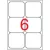 Etikett, univerzális, 99,1x93,1 mm, kerekített sarkú, APLI, 600 etikett/csomag 100 lap