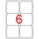 Etikett, univerzális, 99,1x93,1 mm, kerekített sarkú, APLI, 600 etikett/csomag 100 lap