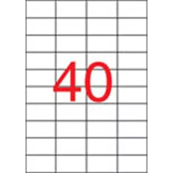   Etikett, univerzális, 52,5x29,7 mm, APLI, 4000 etikett/csomag 100 lap
