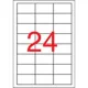Etikett, univerzális, 64,6x33,8 mm, APLI, 2400 etikett/csomag 100 lap
