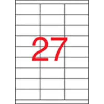Etikett, univerzális, 70x30 mm, APLI, 2700 etikett/csomag 100 lap