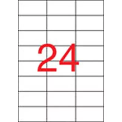 Etikett, univerzális, 70x37 mm, APLI, 2400 etikett/csomag 100 lap