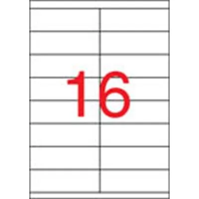 Etikett, univerzális, 105x35 mm, APLI, 1600 etikett/csomag 100 lap