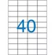 Etikett, univerzális, 52,5x29,7 mm, VICTORIA PAPER, 4000 etikett/csomag 100 lap
