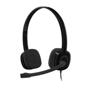   Fejhallgató, mikrofonnal, vezetékes, LOGITECH "H151"