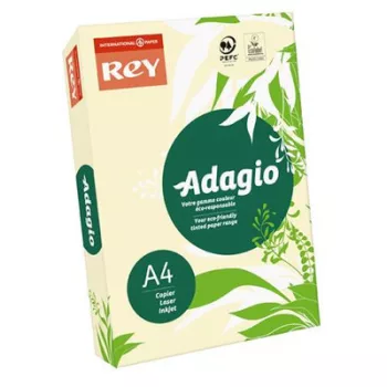   Másolópapír, színes, A4, 80 g, REY "Adagio", 500 lap, pasztell csontszín