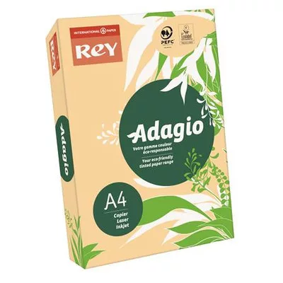 Másolópapír, színes, A4, 80 g, REY "Adagio", pasztell lazac (500 lap/csomag)