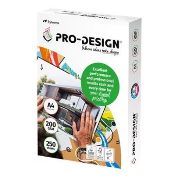   Másolópapír, digitális, A4, 200 g, PRO-DESIGN (250 lap/csomag)