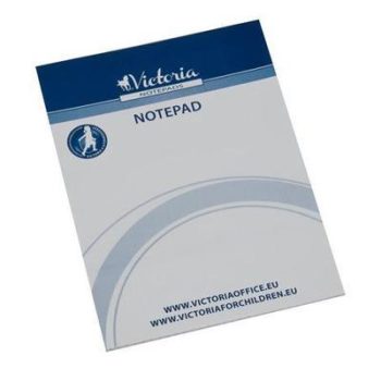   Jegyzettömb, A5, 5x50 lap, négyzetrácsos, VICTORIA OFFICE, fehér