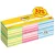 Öntapadó jegyzettömb, 76x76 mm, 6x450 lap, 3M POSTIT,  vegyes színek (szín nem választható) 2700 lap