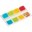 Jelölőcímke, műanyag, megerősített, 4x10 lap, 16x38 mm, 3M POSTIT, vegyes színek (szín nem választható) 40 lap