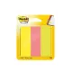 Jelölőcímke, papír, 3x100 lap, 25x76 mm, 3M POSTIT, vegyes neon színek 300 lap