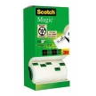 Ragasztószalag, 2 db ajándék, 19 mm x 33 m, 3M SCOTCH "Magic tape 810" 14 db