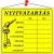 Információs tábla, 20x17,5 cm, "Nyitvatartás", sárga 1 db
