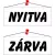 Információs tábla, 22x8,5 cm, kétoldalas, "Nyitva/Zárva", fehér 1 db