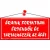 Információs tábla, 22,5x10 cm, "Áraink forintban értendők és tartalmazzák az áfát", piros 1 db