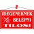 Információs tábla, 22,5x12,5 cm, "Idegeneknek belépni tilos!", piros 1 db