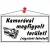 Információs tábla, 22,5x12,5 cm, "Kamerával megfigyelt terület", fehér 1 db