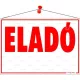 Információs tábla, 50x35 cm, "Eladó" 1 db