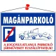 Információs tábla, 35x25 cm, "Magánparkoló" 1 db